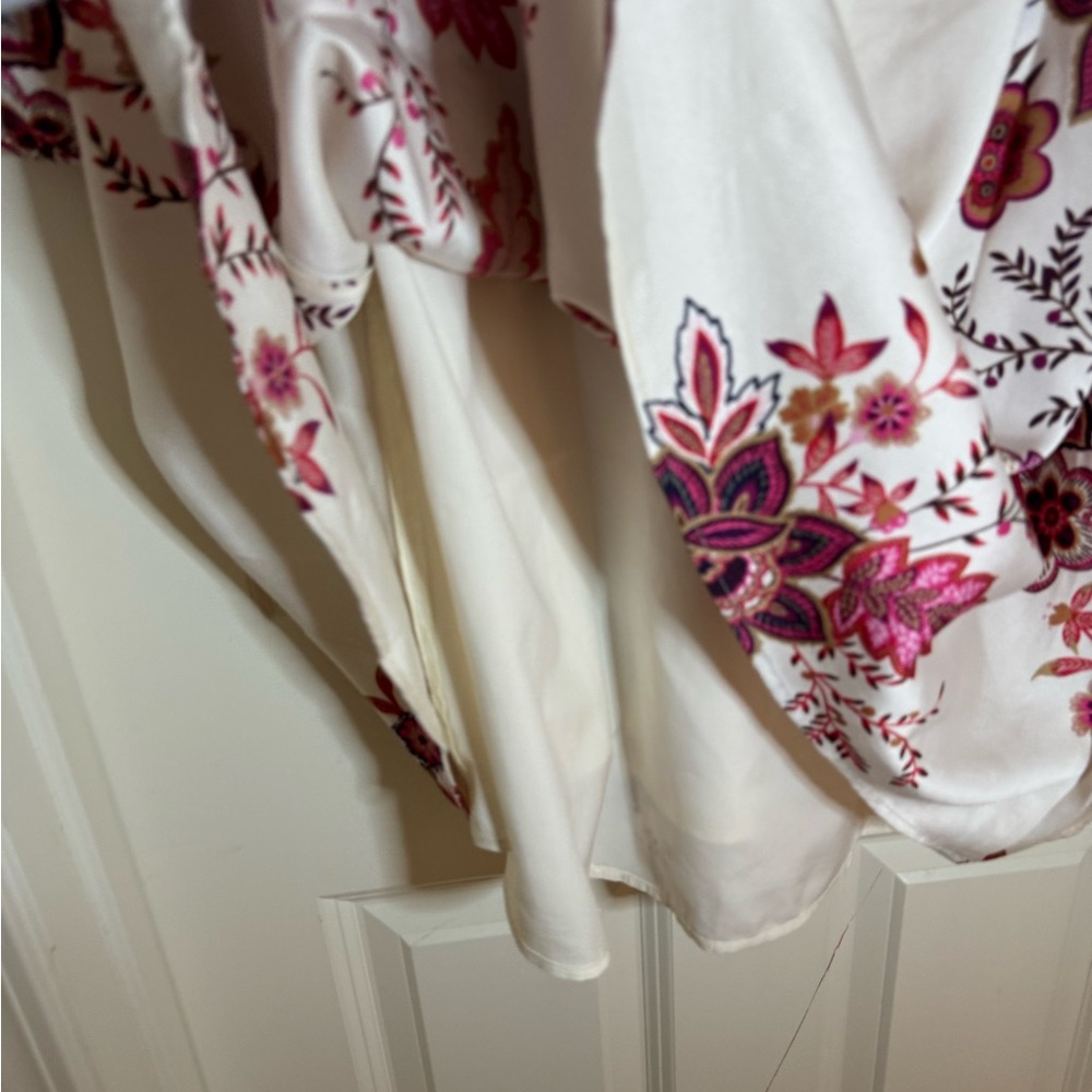 Loft Garden Pleated V-Neck‎ Swing Dress, Small - Picture 6 of 8